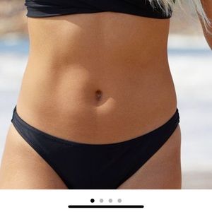 aerie black cheekier bikini bottoms
